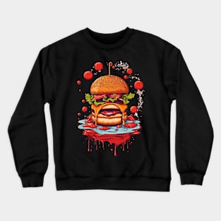 The yummy burger design Crewneck Sweatshirt